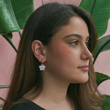 Weiße Blüten Ohrring Set Vol II