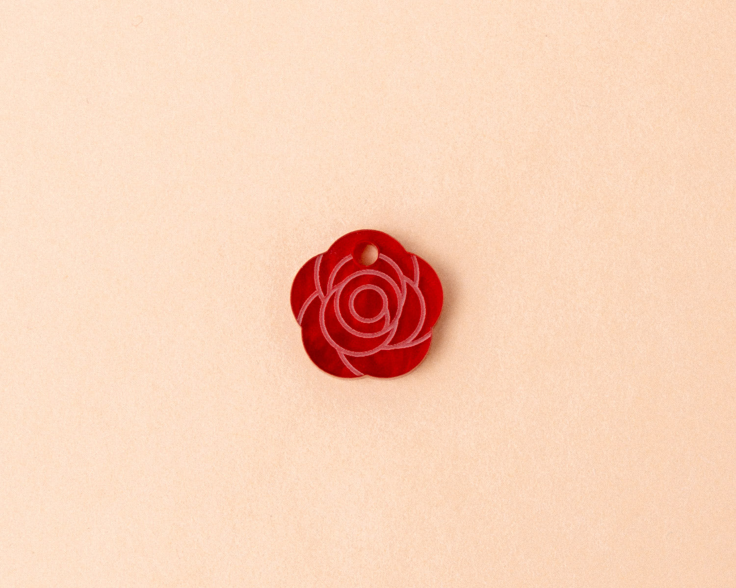 June Birth Flower - Single Rose Pendant