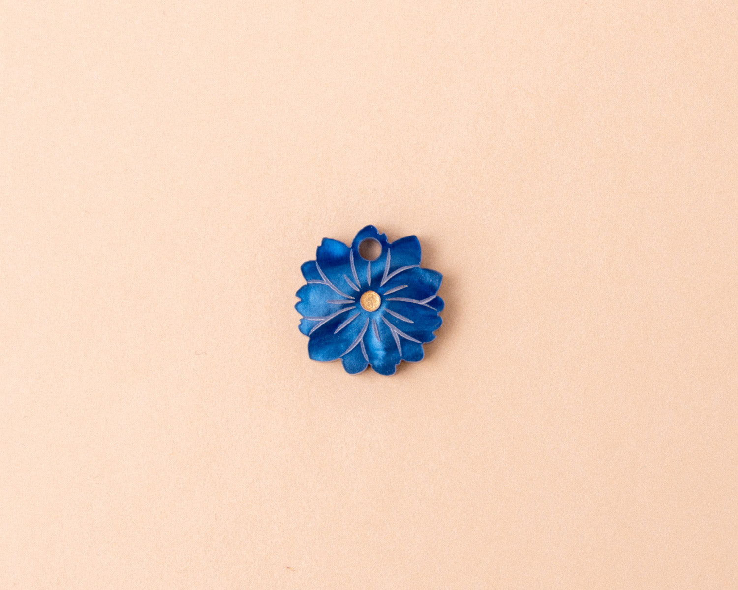 July Birth Flower - Single Larkspur Pendant