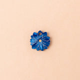 July Birth Flower - Single Larkspur Pendant