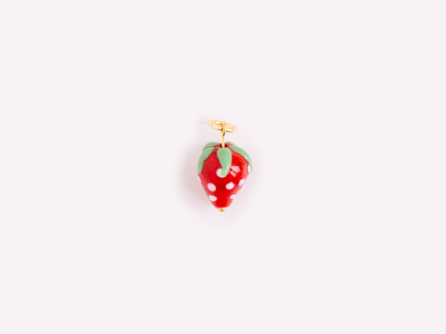 Mix and Match Glas Erdbeeren Anhänger