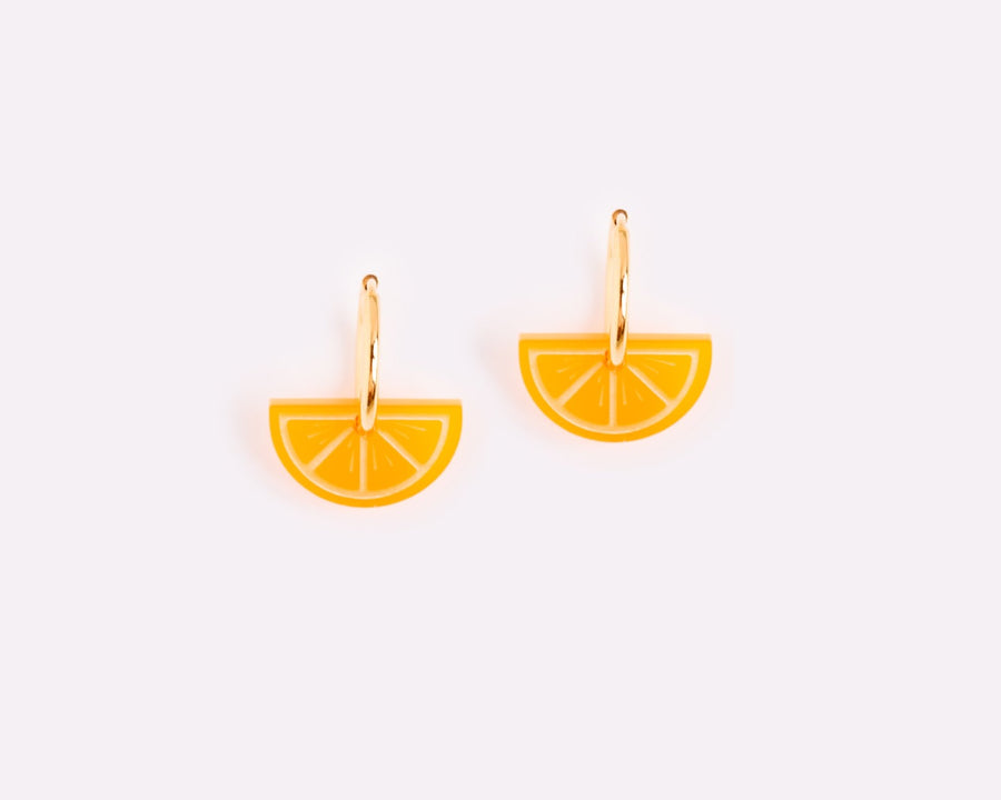 Fruit Kollektion x Orangen Halbkreis Ohrringe