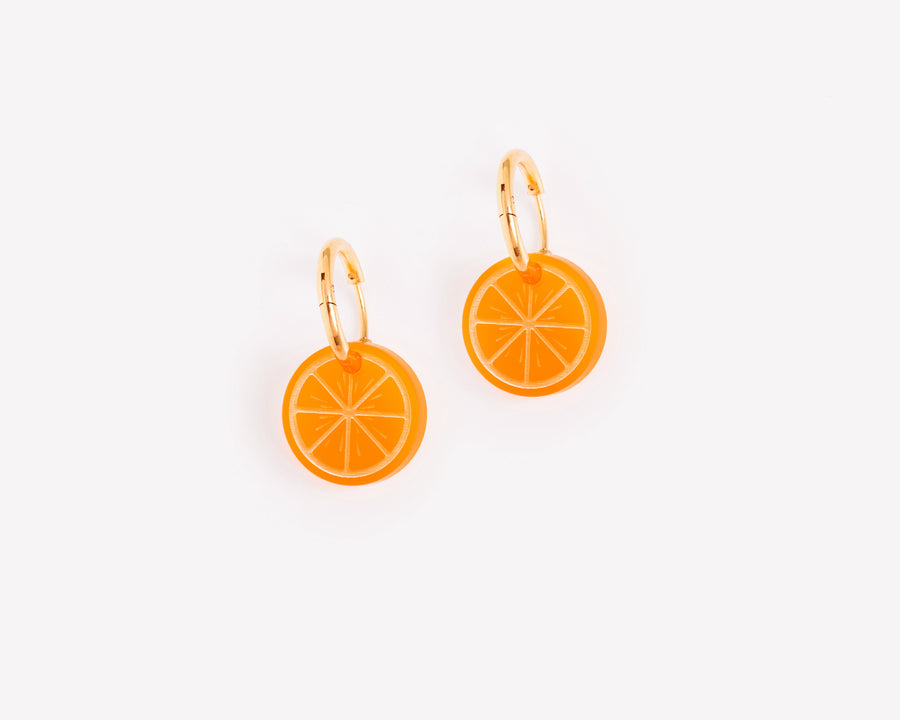 Fruit Kollektion x Orangen Scheiben Ohrringe