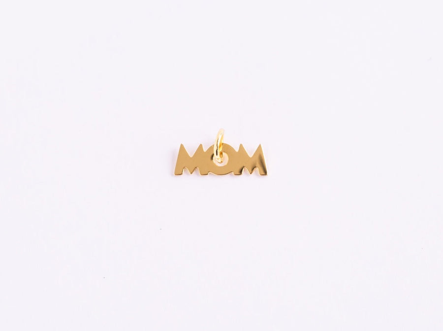 Einzelner goldener MOM Anhänger