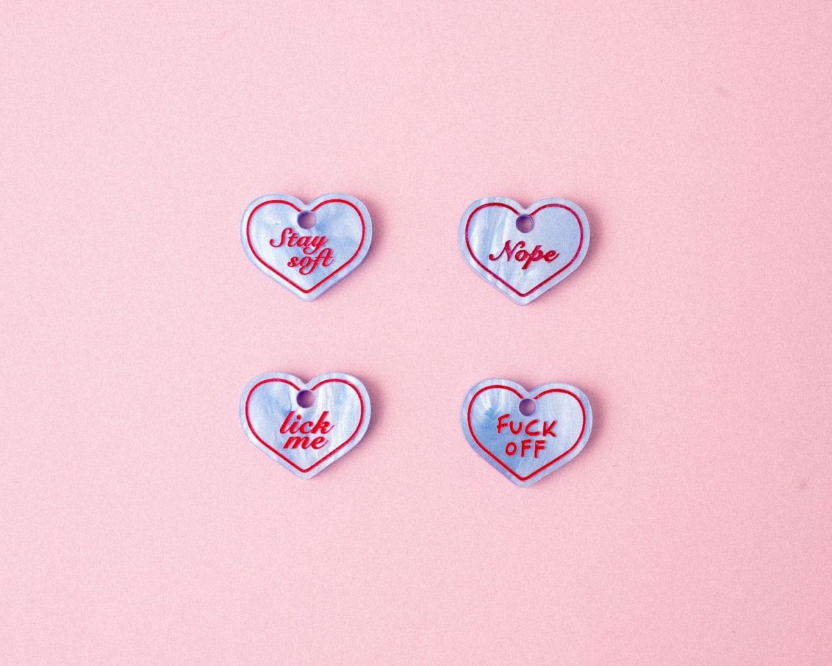 acutecolor Babyblauer Candy Heart Anhänger