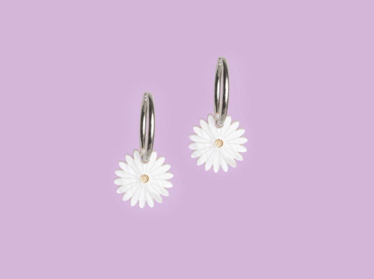 acutecolor Birthflower April x Gänseblümchen Ohrring Set