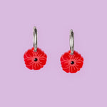 acutecolor Birthflower August x Mohnblumen Ohrring Set