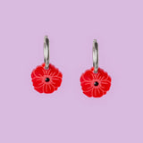 acutecolor Birthflower August x Mohnblumen Ohrring Set