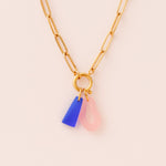 acutecolor Chunky Paperclip Kette mit Charm Verschluss