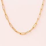acutecolor Chunky Paperclip Kette mit Charm Verschluss