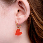 acutecolor Colorblock Herzen Ohrring Set
