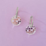 acutecolor Discokugel Ohrring Set mit Edelstahl Hoops