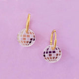acutecolor Discokugel Ohrring Set mit Edelstahl Hoops