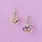 acutecolor Discokugel Ohrring Set mit Edelstahl Hoops