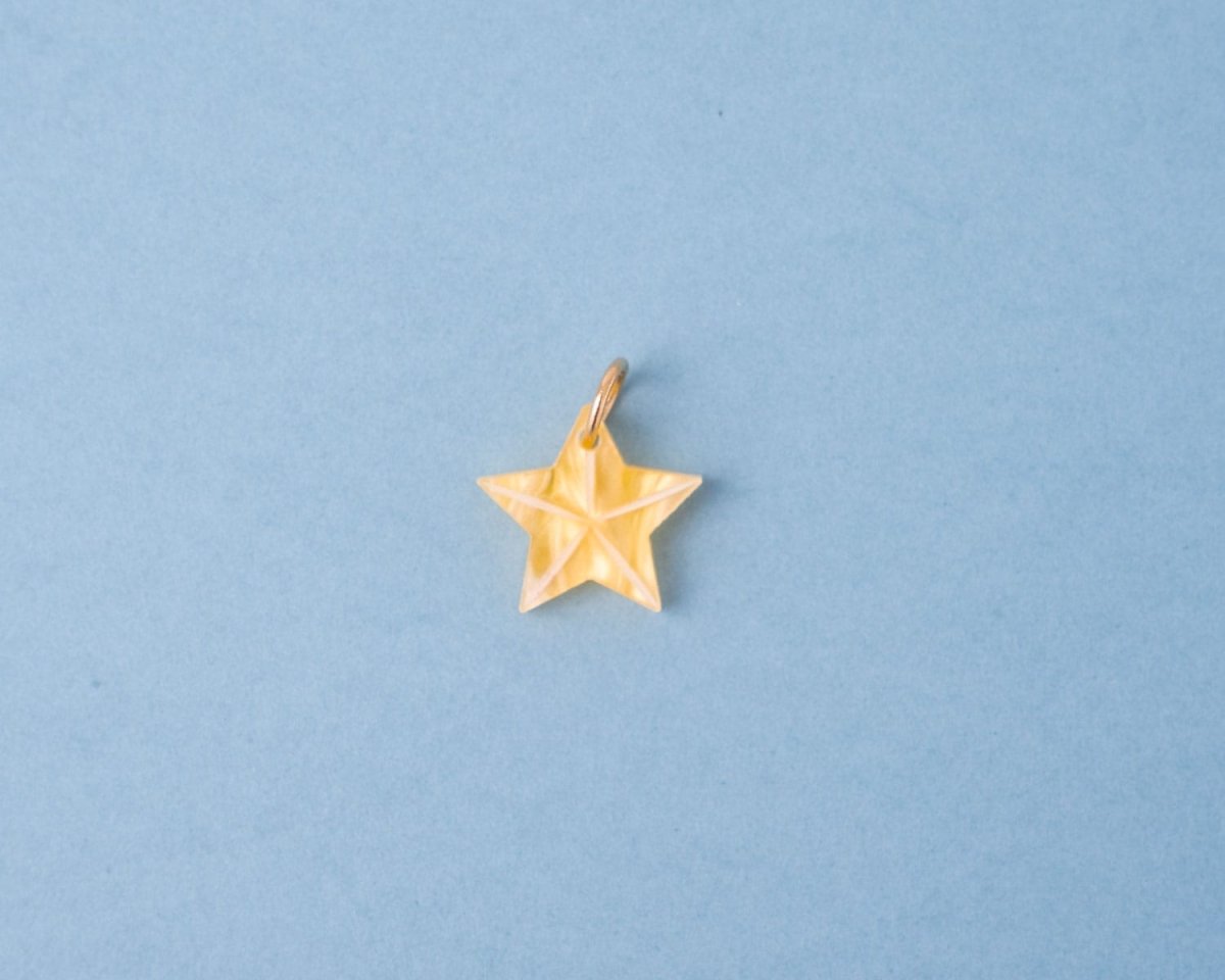 acutecolor Einzelner gelber Stern Anhänger