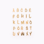 acutecolor Einzelner Goldener Buchstaben Anhänger