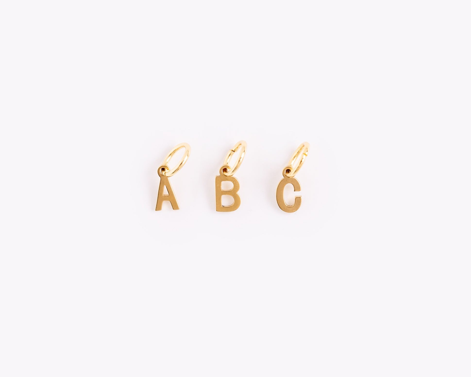 acutecolor Einzelner Goldener Buchstaben Anhänger