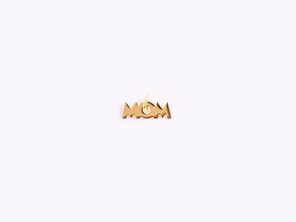 acutecolor Einzelner goldener MOM Anhänger