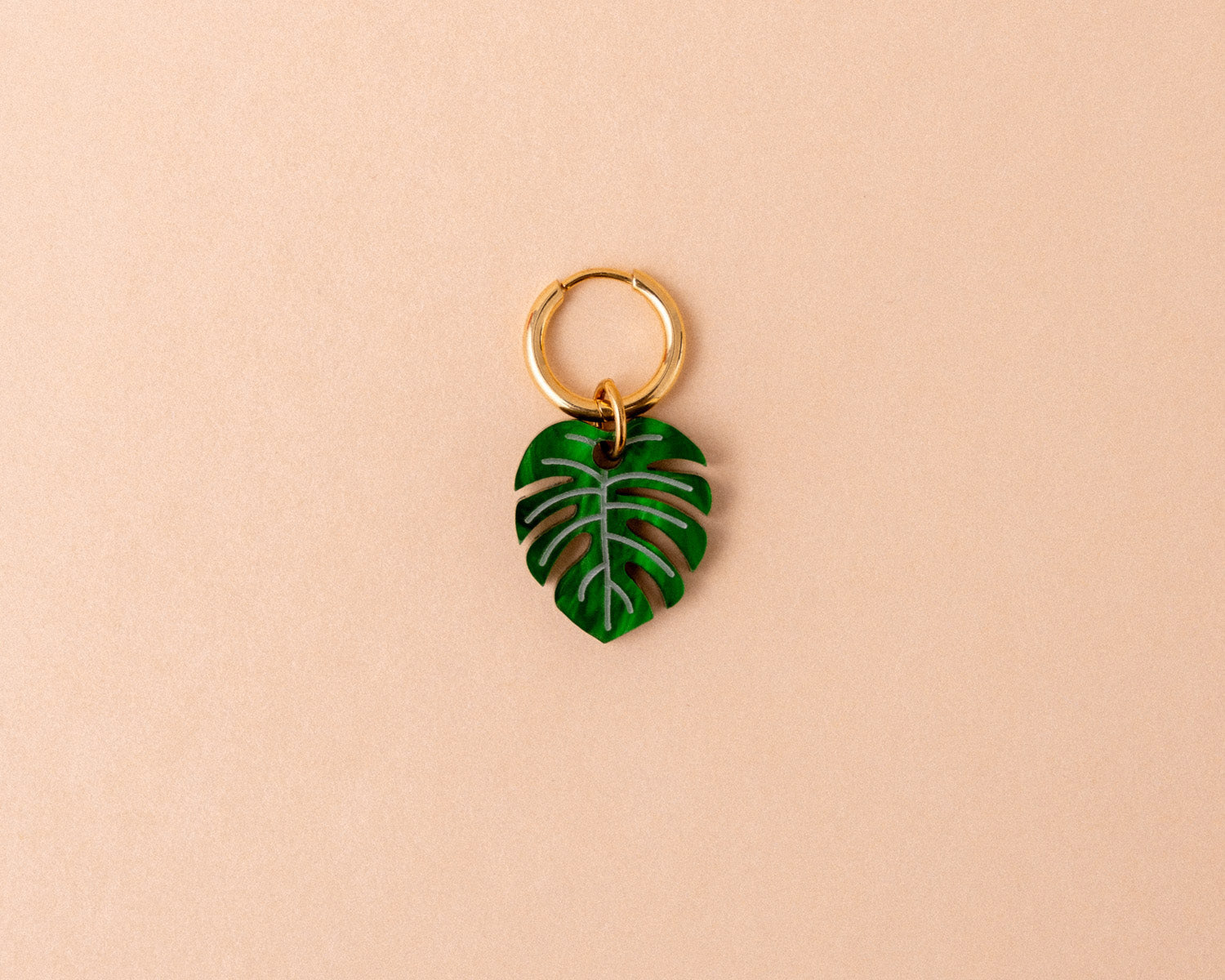 acutecolor Einzelner grüner Monstera Anhänger