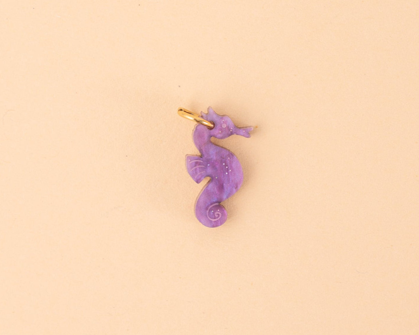acutecolor Einzelner Lila Seepferdchen Anhänger