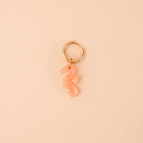 acutecolor Einzelner Orangener Seepferdchen Anhänger