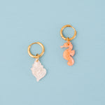 acutecolor Einzelner Orangener Seepferdchen Anhänger