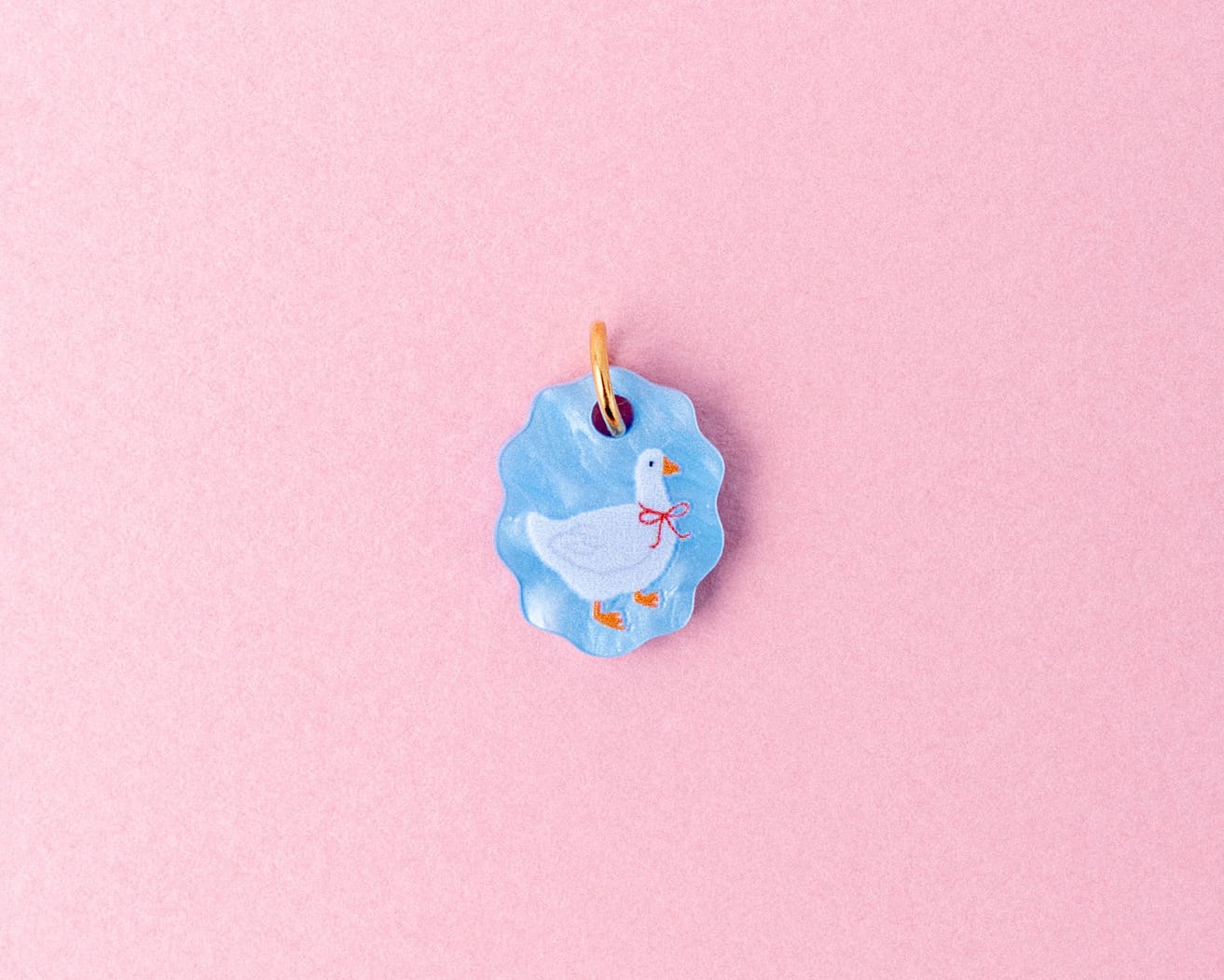 acutecolor Einzelner Ovaler Anhänger mit Gans