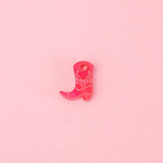 acutecolor Einzelner pinker Cowboy Stiefel Anhänger