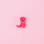 acutecolor Einzelner pinker Cowboy Stiefel Anhänger