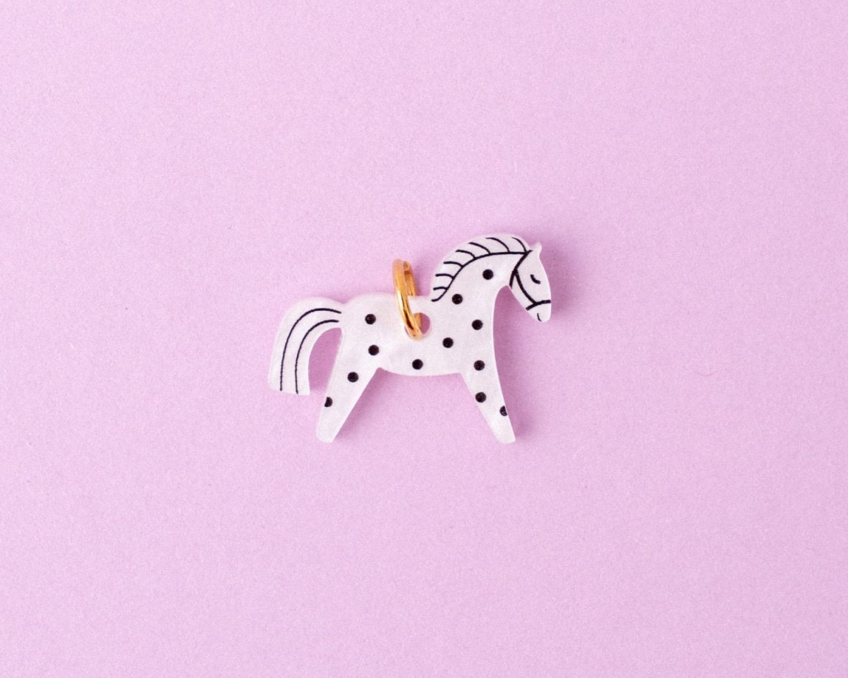 acutecolor Einzelner Polkadot Pferde Anhänger