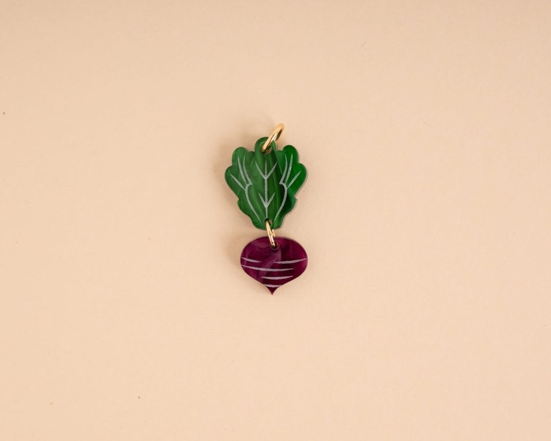 acutecolor Einzelner Rote Bete Anhänger x Veggie Collection