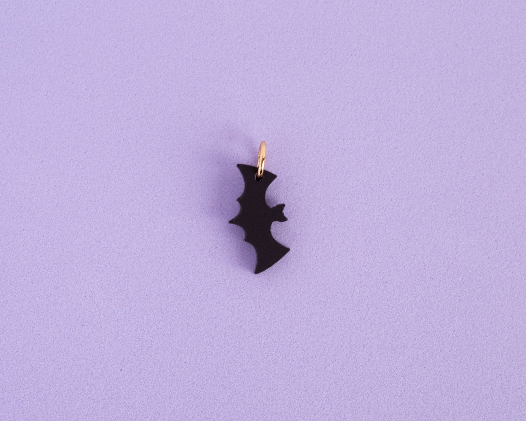 acutecolor Einzelner schwarzer Fledermaus Anhänger