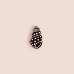 acutecolor Einzelner Schwarzer Polkadot Schneckenmuschel Anhänger