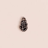 acutecolor Einzelner Schwarzer Polkadot Schneckenmuschel Anhänger