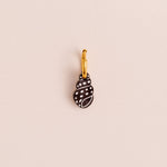 acutecolor Einzelner Schwarzer Polkadot Schneckenmuschel Anhänger