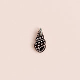 acutecolor Einzelner Schwarzer Polkadot Schneckenmuschel Anhänger