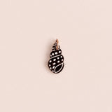 acutecolor Einzelner Schwarzer Polkadot Schneckenmuschel Anhänger