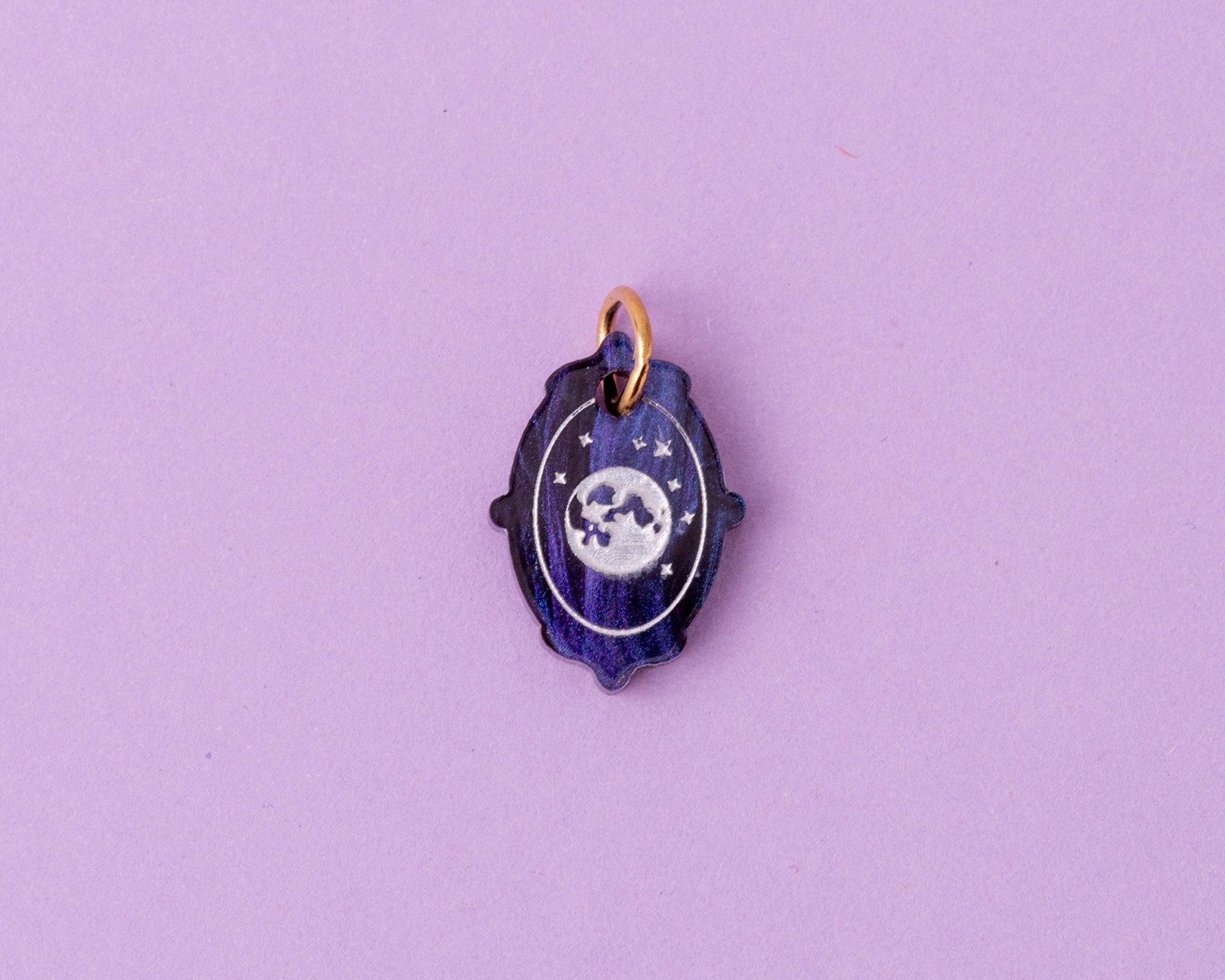 acutecolor Einzelner Vollmond Amulett Anhänger
