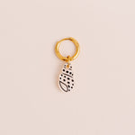 acutecolor Einzelner Weißer Polkadot Schneckenmuschel Anhänger