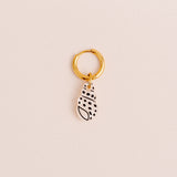 acutecolor Einzelner Weißer Polkadot Schneckenmuschel Anhänger