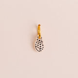 acutecolor Einzelner Weißer Polkadot Schneckenmuschel Anhänger