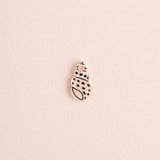 acutecolor Einzelner Weißer Polkadot Schneckenmuschel Anhänger