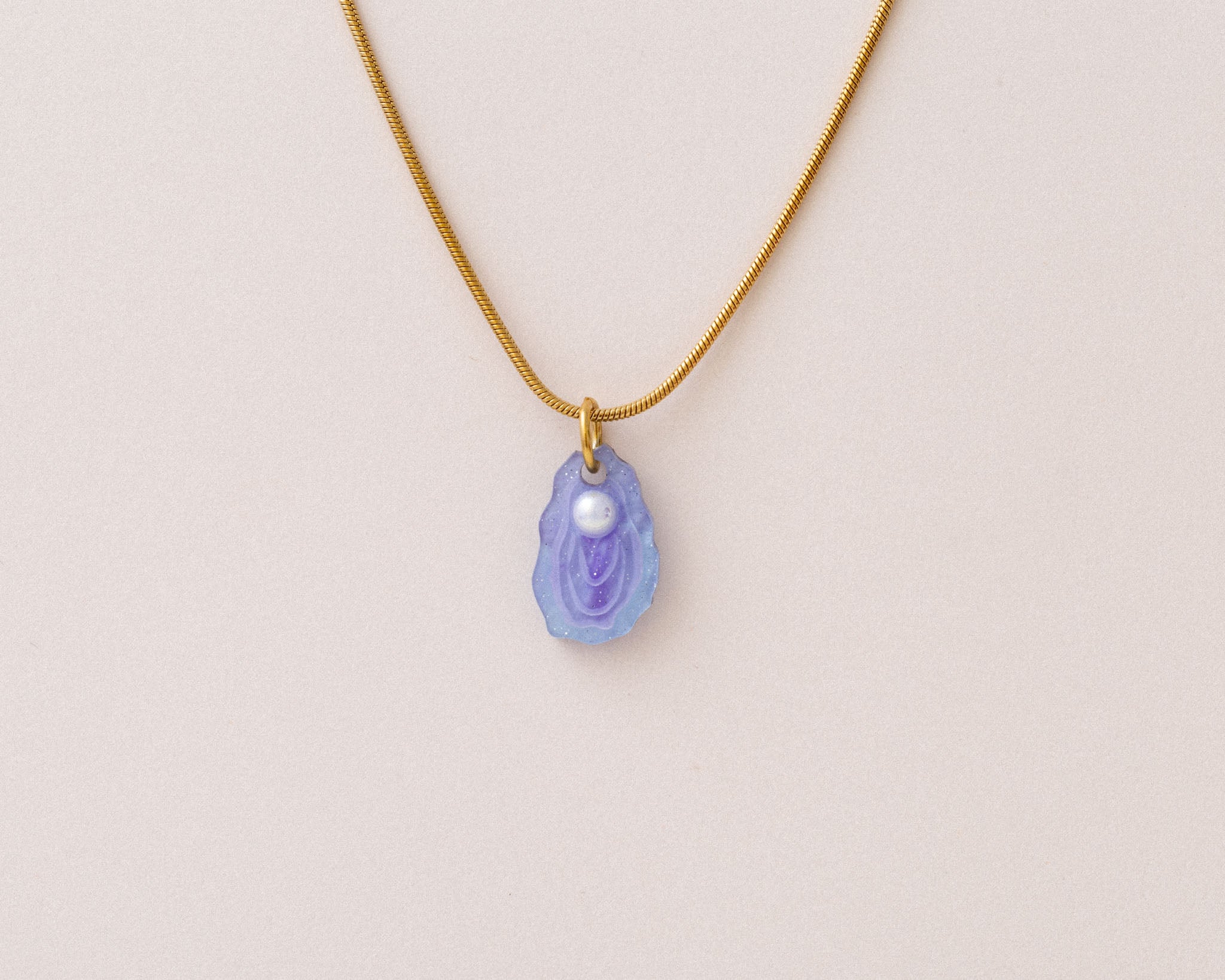 acutecolor Elegante Kette mit Auster Anhänger