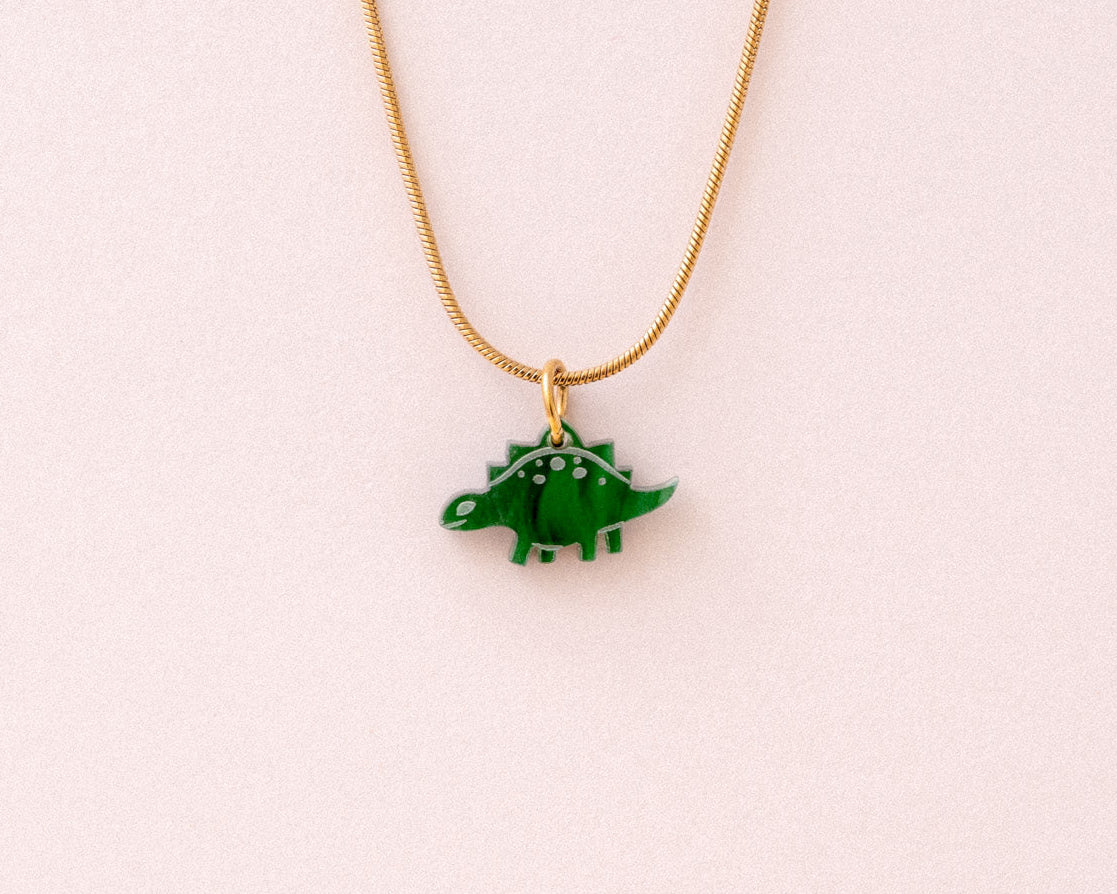 acutecolor Elegante Kette mit Dino Anhänger