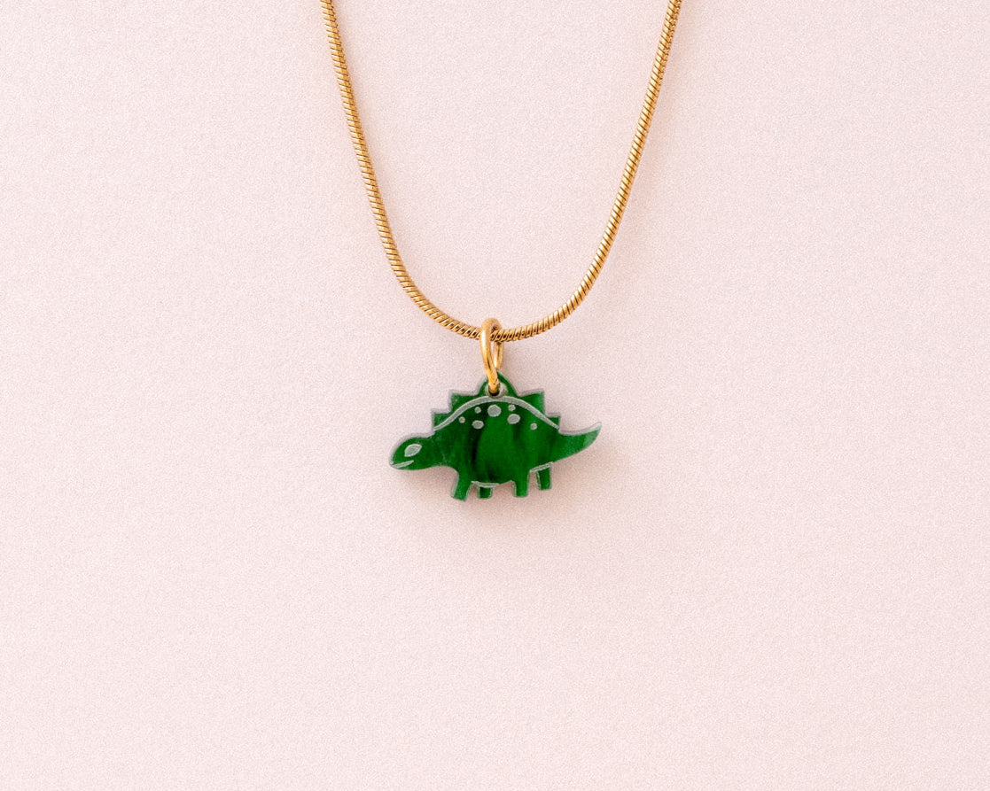 acutecolor Elegante Kette mit Dino Anhänger