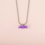 acutecolor Elegante Kette mit Lila Mom Anhänger