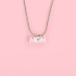 acutecolor Elegante Kette mit perlmuttweißem mom Anhänger