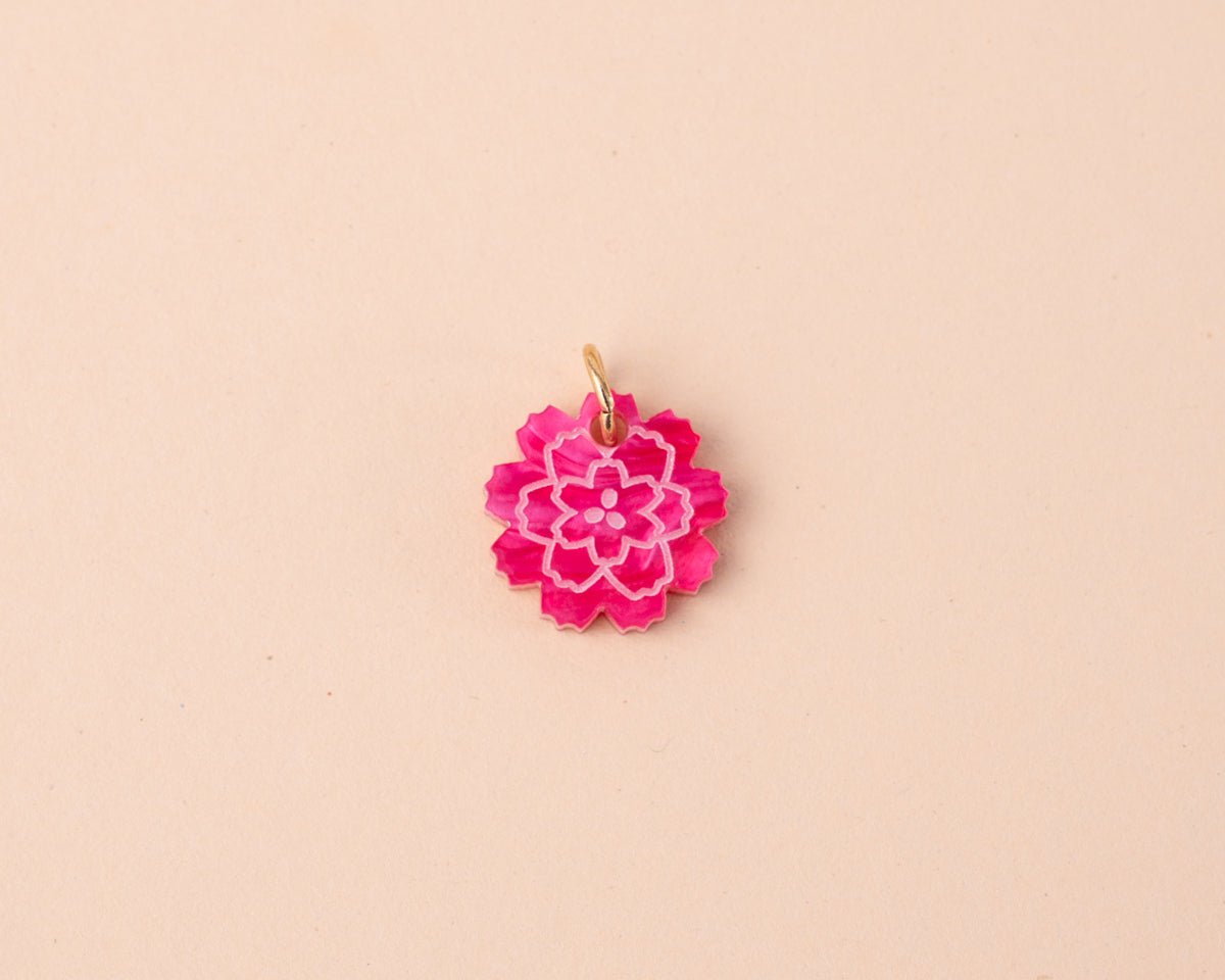 acutecolor Geburtsblume Januar - Einzelner Nelken Anhänger