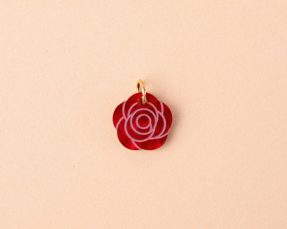 acutecolor Geburtsblume Juni - Einzelner Rosen Anhänger