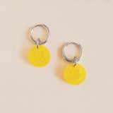 acutecolor Gelbe Smiley Ohrring Set